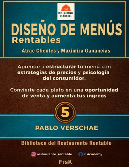 Portada de Diseño de Menús Rentables